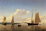 William Bradford Stowing Sails off Fairhaven painting